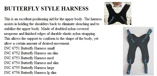 BUTTERFLY STYLE HARNESS